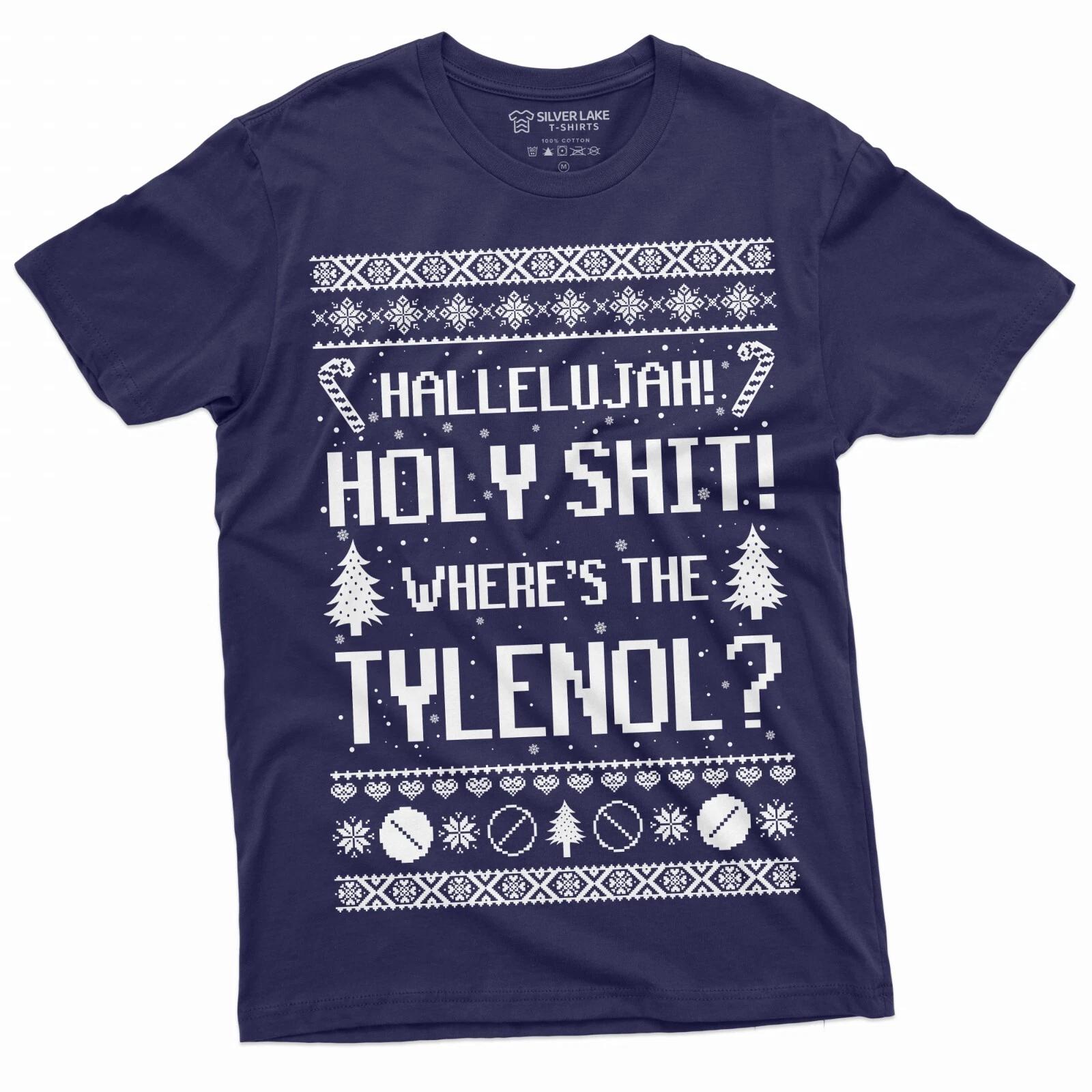 Christmas Funny Popular Culture T-shirt Hangover Xmas Party Classic Movie tee M
