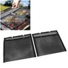 2 Pieces Barbecue Mesh Grilling Bags, Reusable Heat Resistant Fiberglass Grilling Pouches with Non-Stick, for Picnic Barbecues