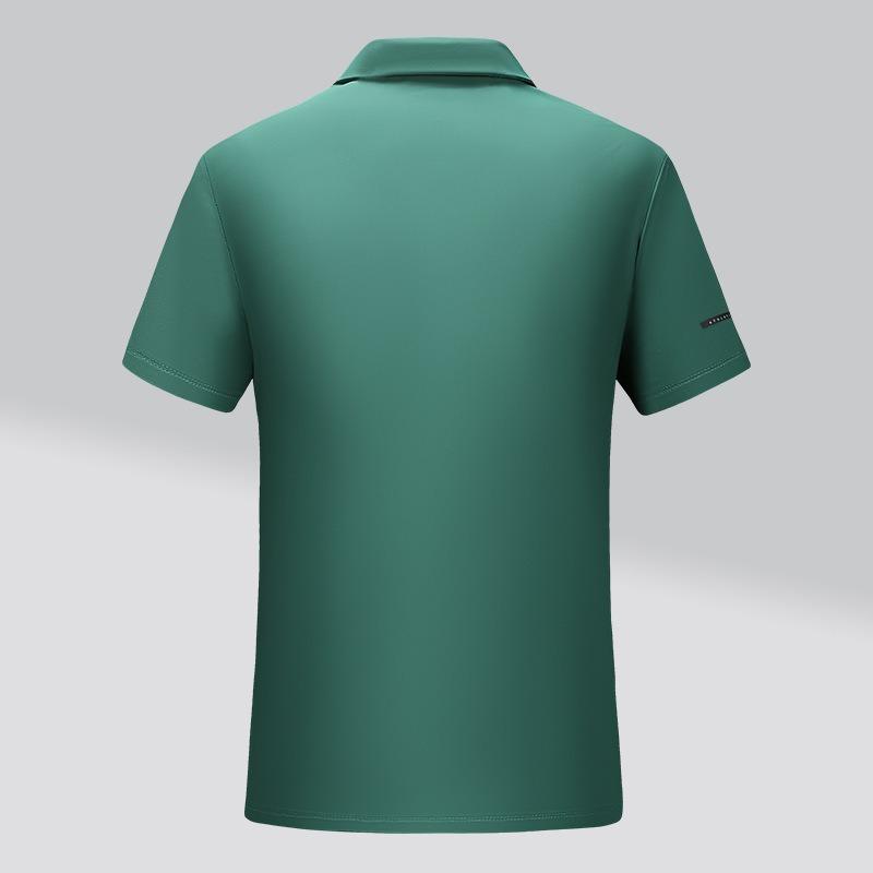 Summer Short-sleeved Lapel Sports PO Shirt Ice Feeling Men's and Women's T-shirt Enterprise Group Work Clothes Printing Logo