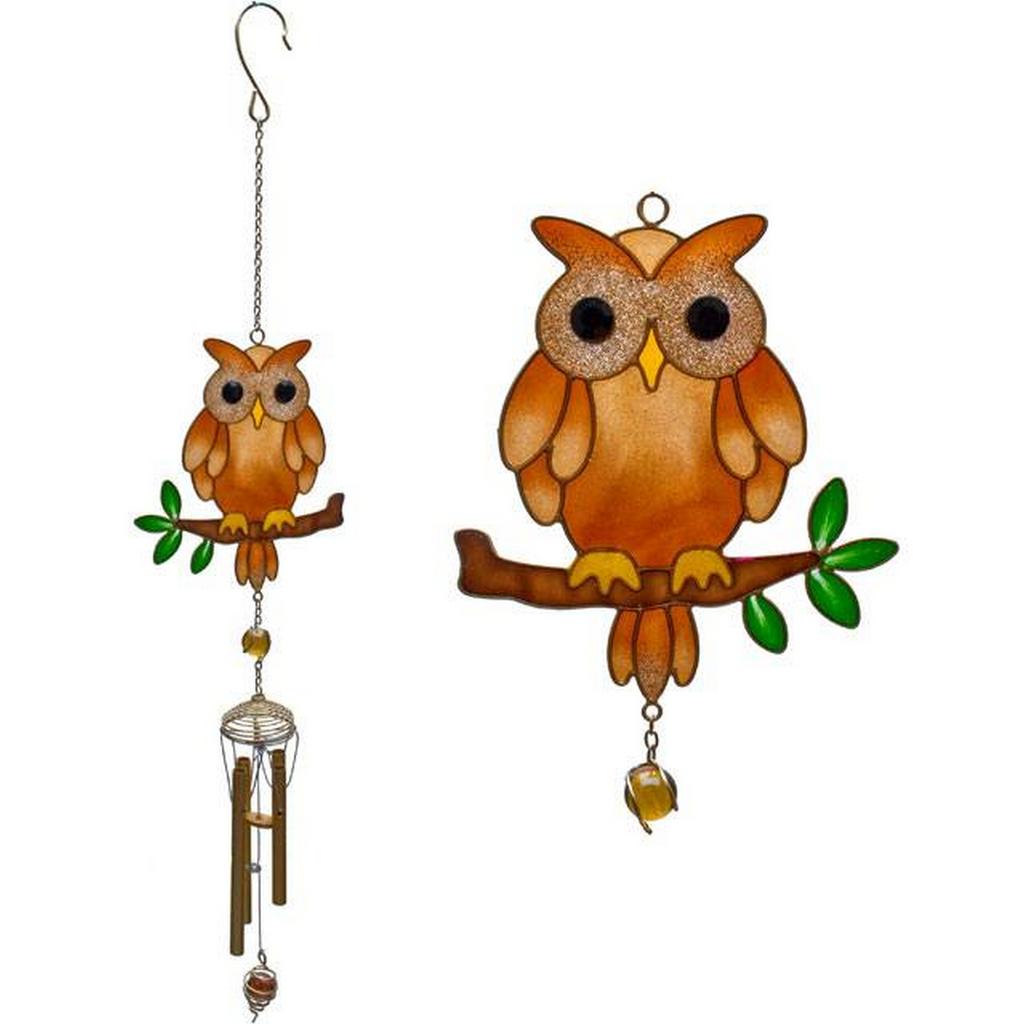 Something Different Brown Owl Wind Chime