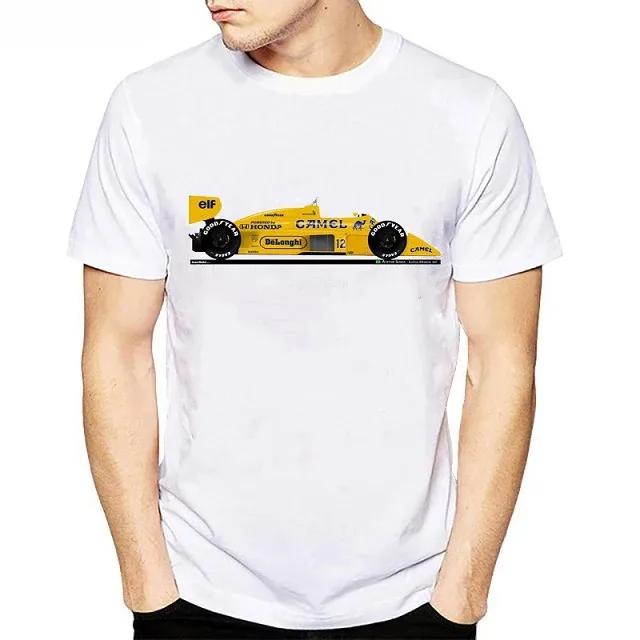 2025 All Ayrton Senna Sennacars Men T Shirt Fans Male Cool T-shirt Slim Fit White Fitness Casual Tops Tee Shirt Homme Camisa