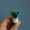 Creative Crochet Keychains Funny Expression Vegetable Doll Keychains Knitting Handmaking Cute Keyrings Bag Pendant Accessories