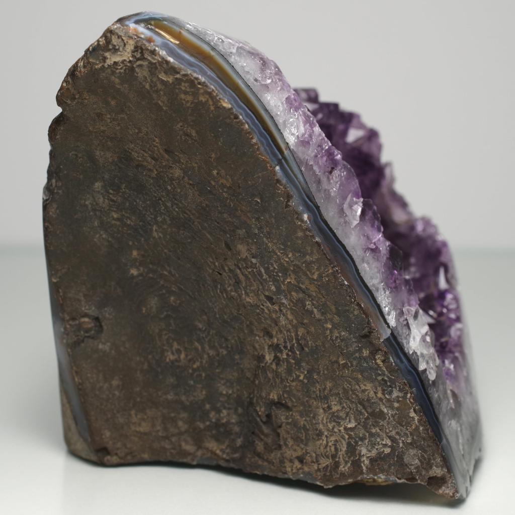 stone Natural Mineral Amethyst Cluster Uruguay Crystal of a [N2 Natural] (Amethyst Geode) - - (81 "One Kind" Approx. 953g, 93x101x88mm)