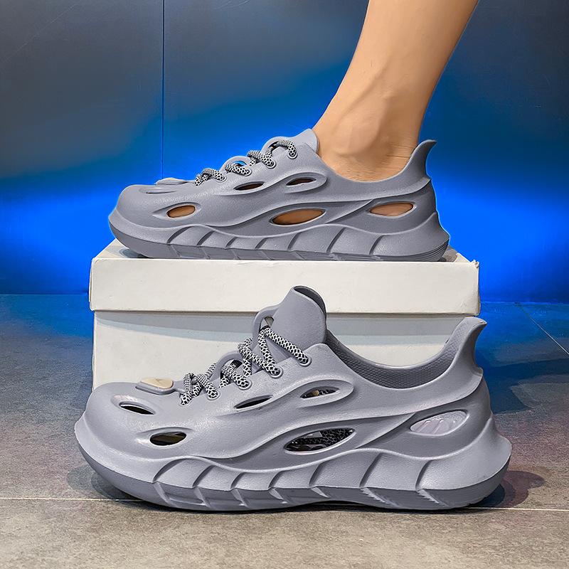 Large size beach shoes men's 2 new summer non-slip hole shoes versatile outer wear