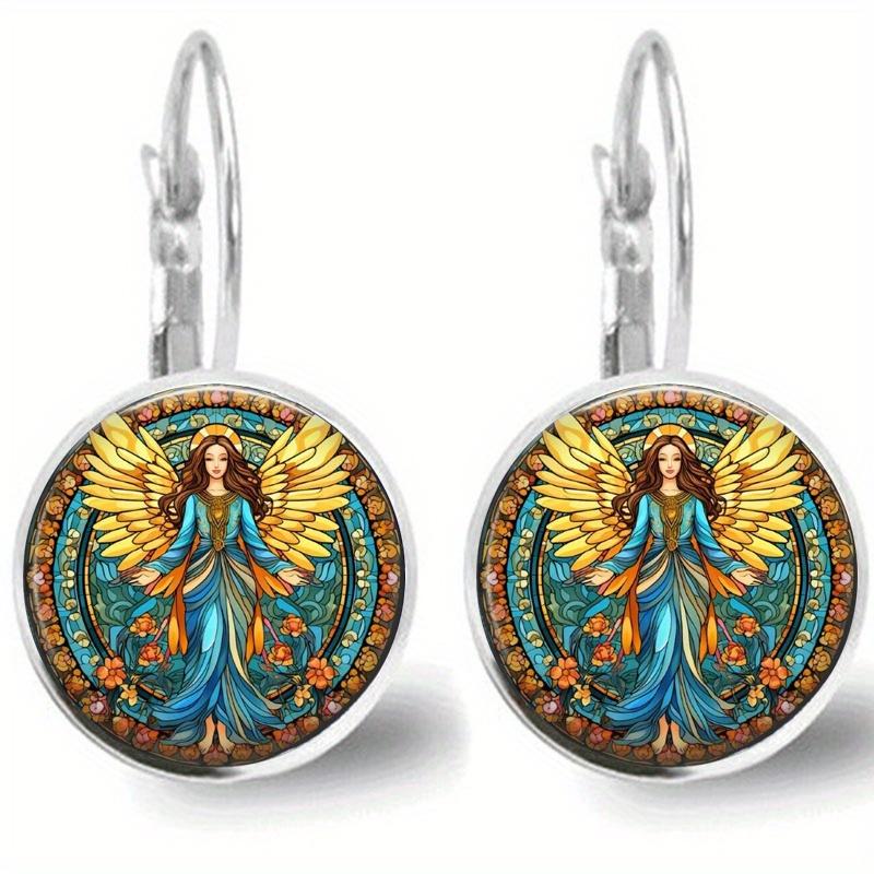 Fashion Earring Y2K Vintage Marigold Time Gem Flower Ear Buckle