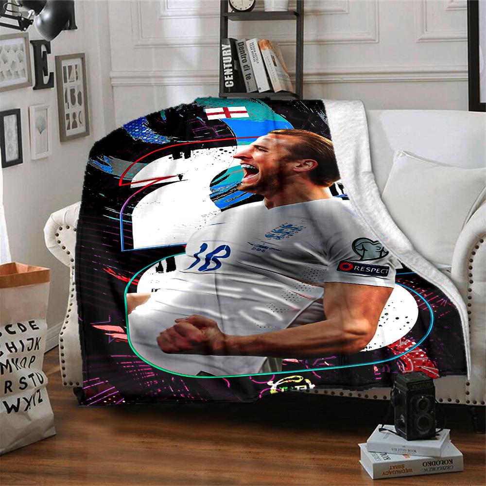 1pc Harry Kane1 Blanket, Gift, for Men and Women, Soft Blanket, Good for Sofa Bed Couch Travel, Lightweight Flannel Blanket