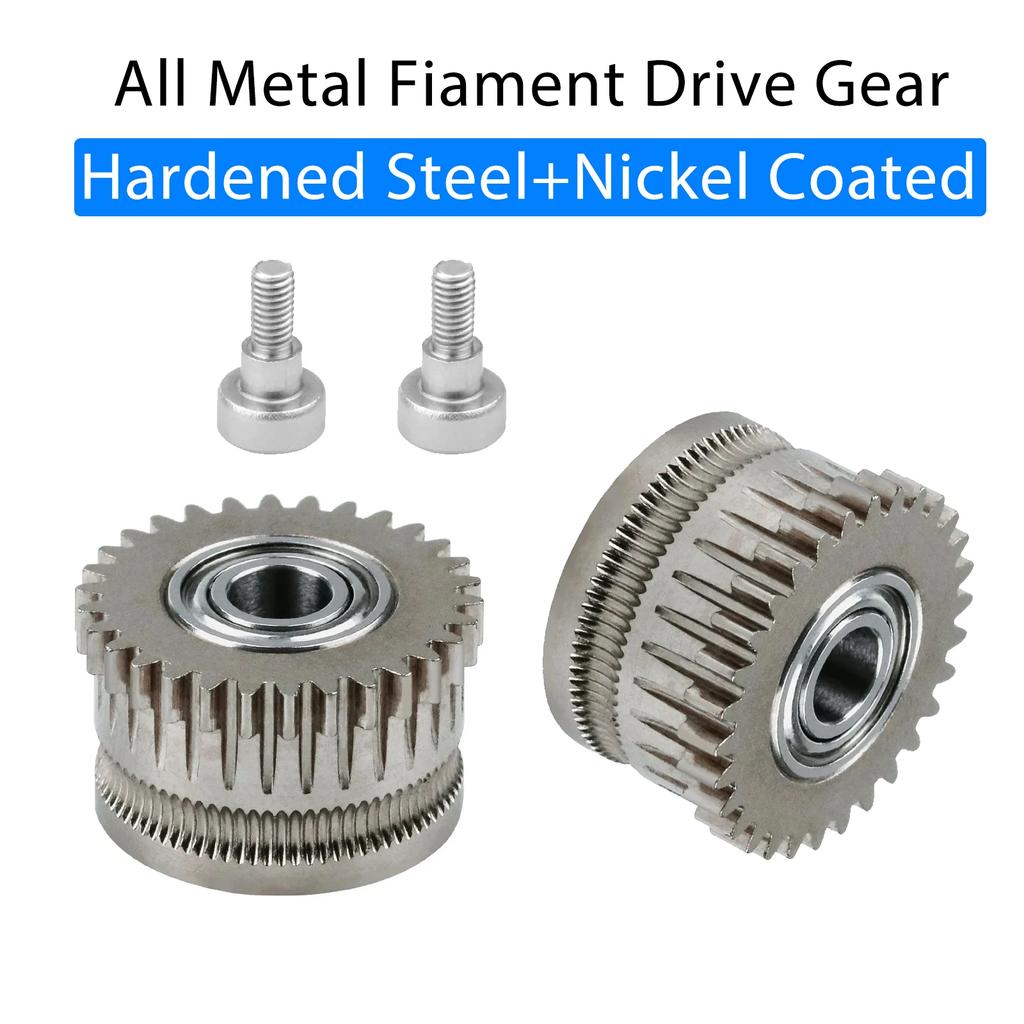 K1C Extruder Gear Kits All-metal Filament Drive Gears for Creality K1 Max K1 Extruders DLC-coated Nickel-plated High Hardness