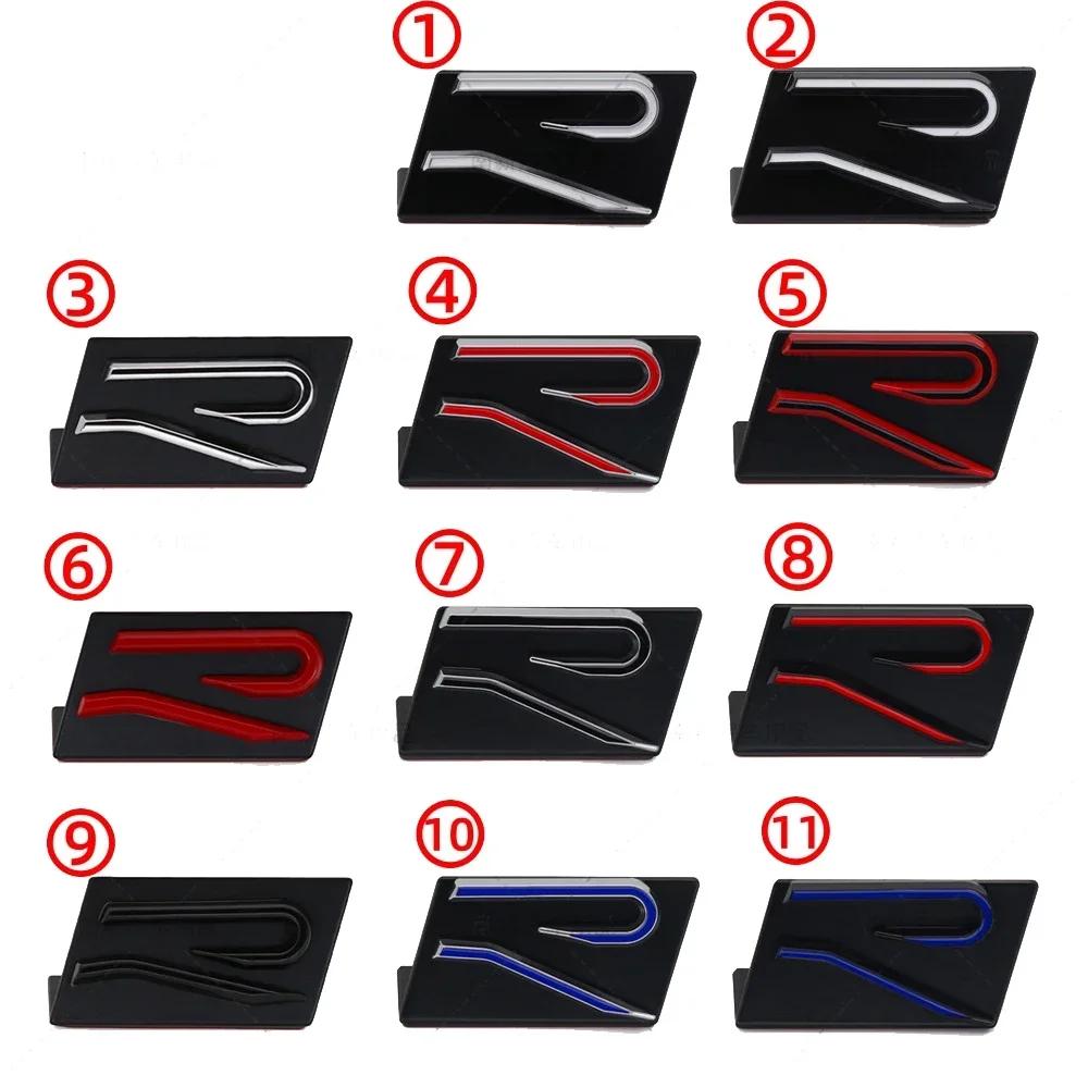 YKPSC1 2026 Metal Car Front Trunk Grille for Volkswagen VW RLine R-Rline Rear Emblem Badge Stickers