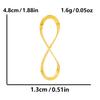 6pcs Minimally Curved Lines Vintage Stainless Steel Charms For Jewelry Making Supplies Handmade Earrings Necklace Pendant Charm