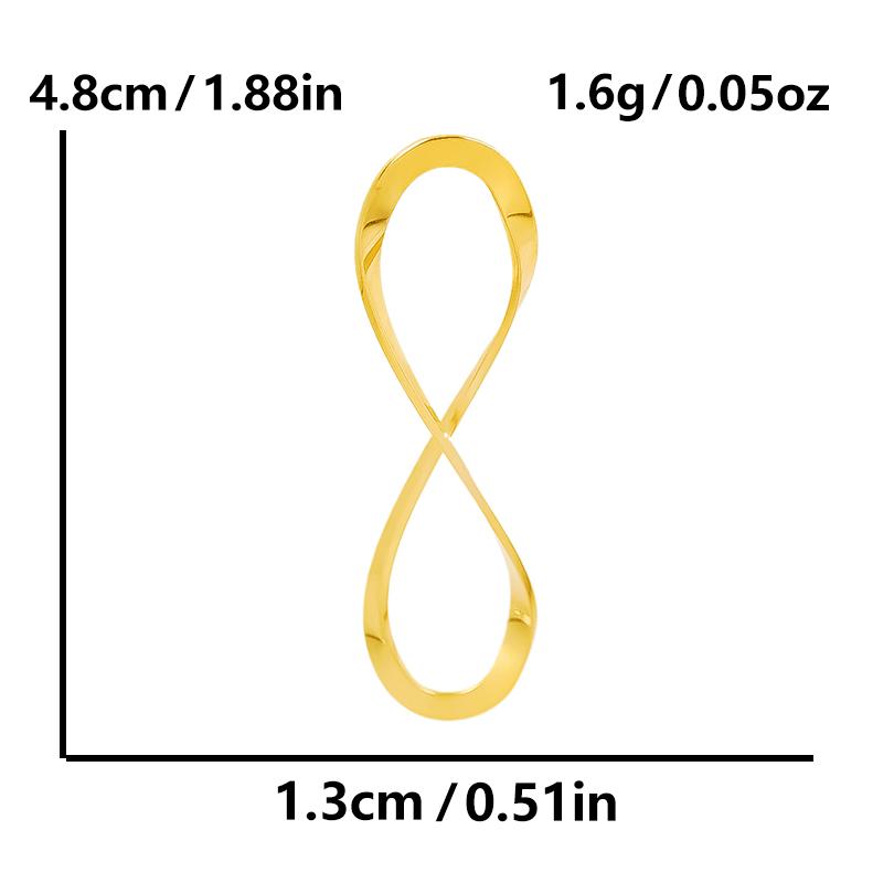 6pcs Minimally Curved Lines Vintage Stainless Steel Charms For Jewelry Making Supplies Handmade Earrings Necklace Pendant Charm
