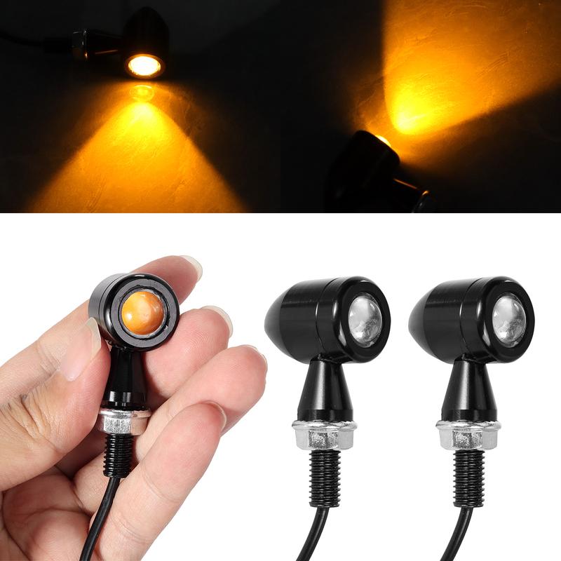 8mm Motorcycle Mini LED Turn Signal Light Bullet Moto flashing Light clignotant moto led 12V Fit for Kawasaki Suzuki Yamaha