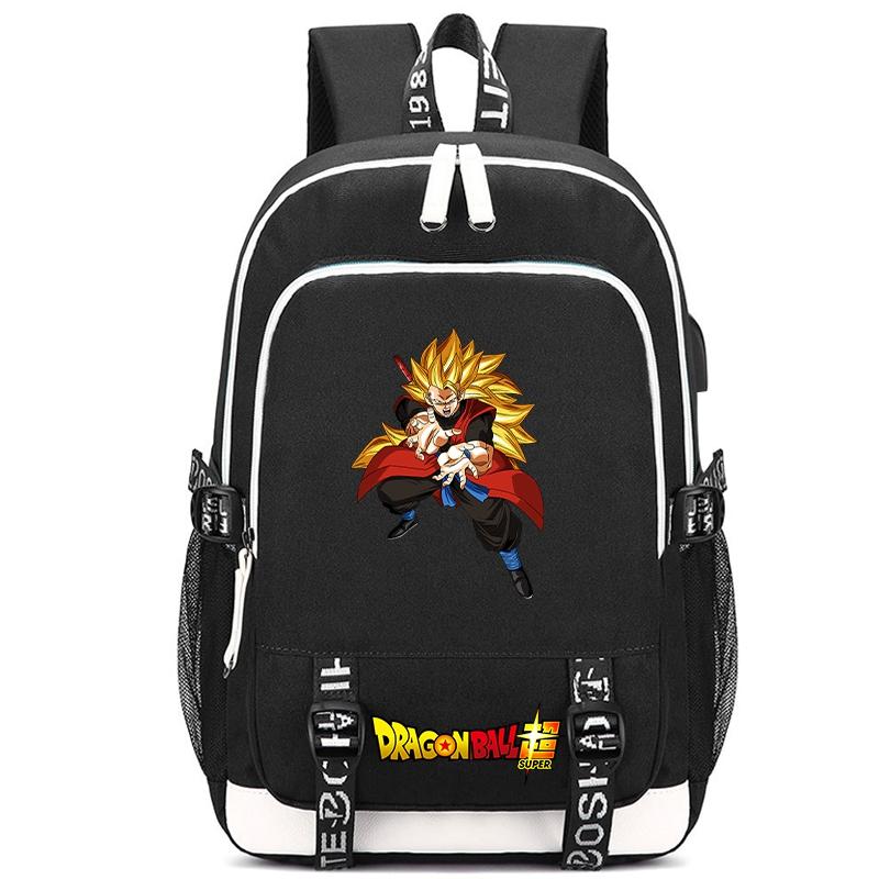 Anime Dragon Ball Canvas Backpack for Boy Girl Back To School Book Bag Anti Theft Travel Bag Student Waterproof Backpack Men Women Travel Leisure Bag