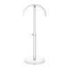 Spherical Top Acrylic Cap Holder With Protective Screw Designs For Hat Preservation Countertop Domed Hat Holder