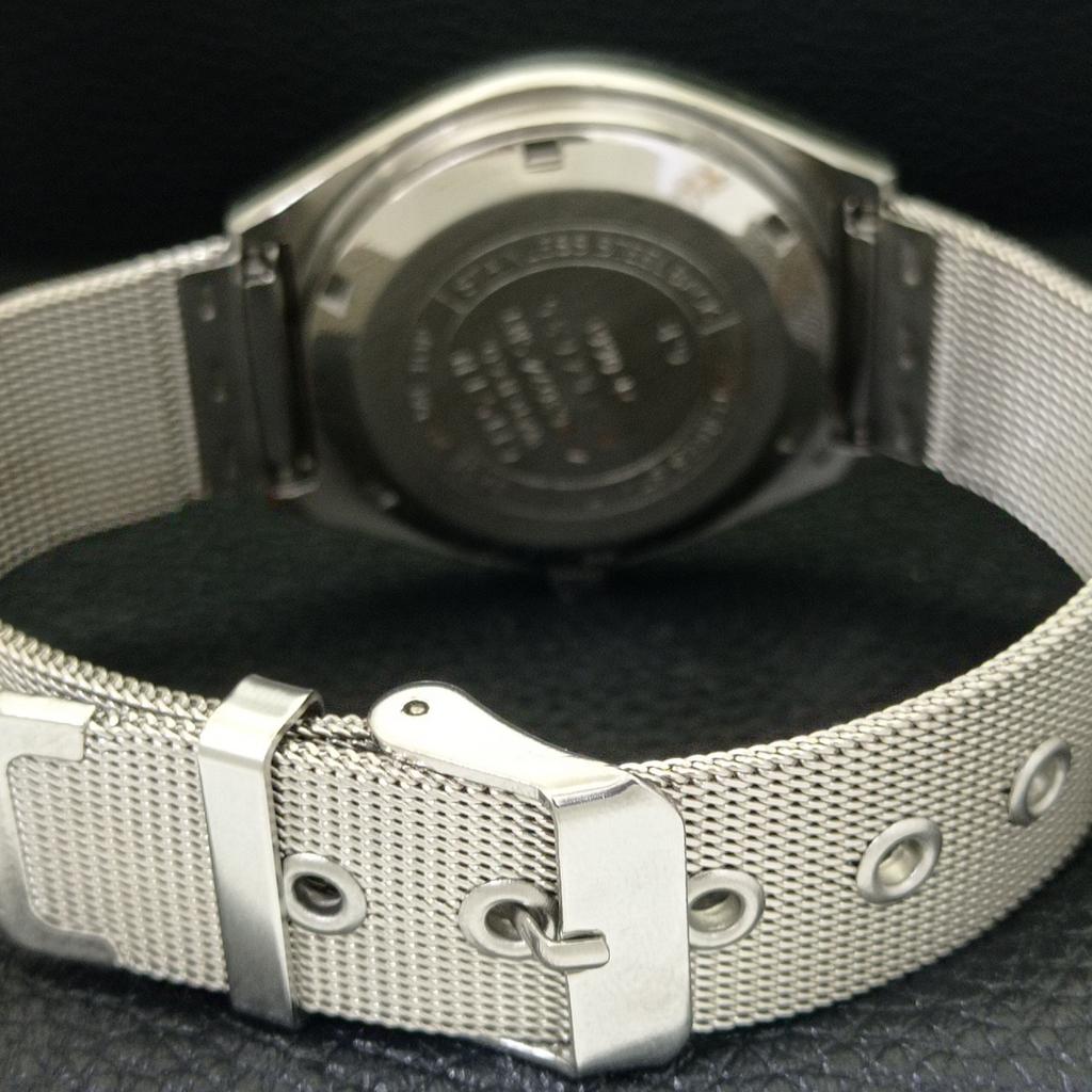 VINTAGE CITIZEN AUTOMATIC 8200 JAPAN MENS DATE BLACK COLOR DIAL WATCH a500213-2 R151b-a500213