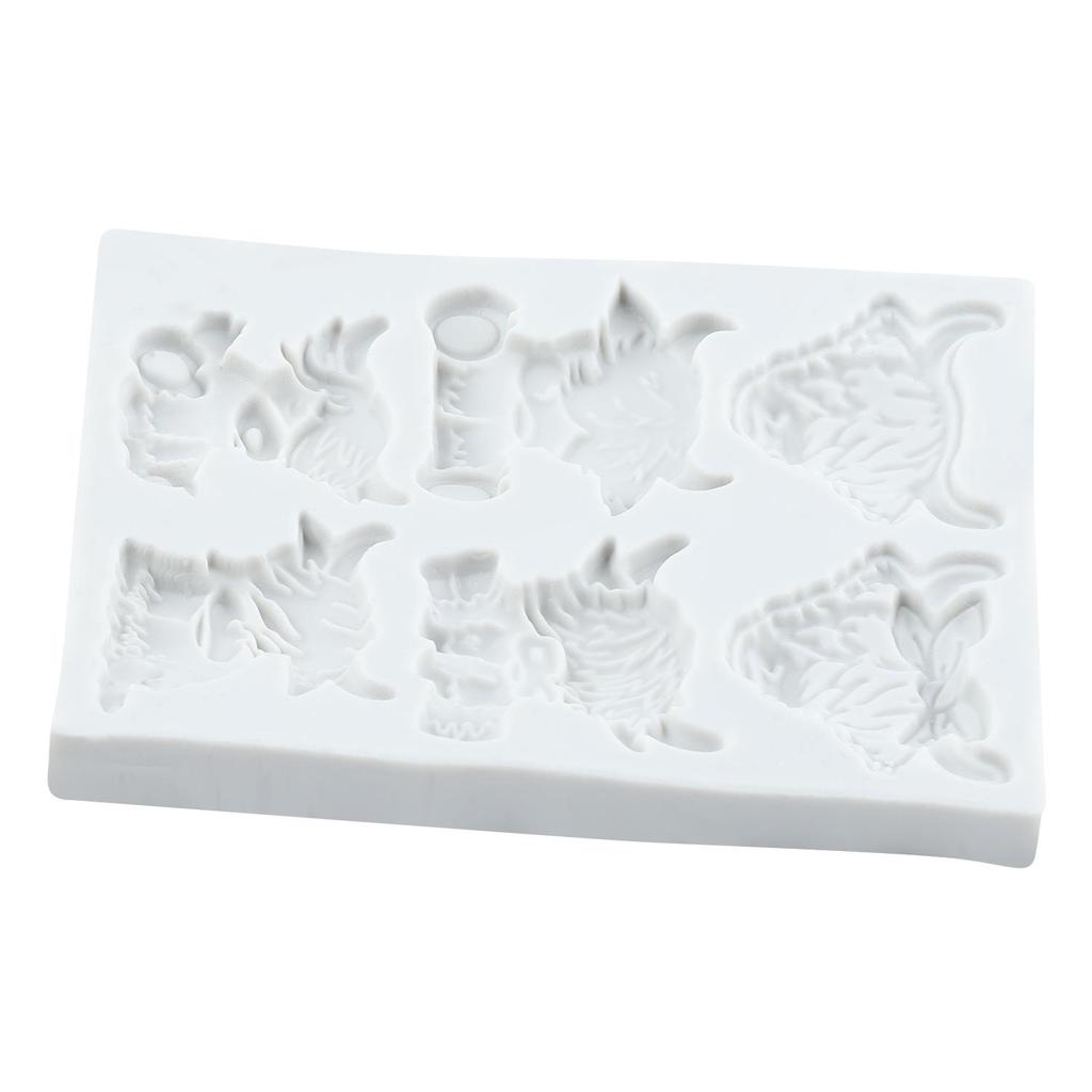 Cow Silicone Molds Scottish Highland Cattle Fondant Mold Cake Decorating Tools Cupcake Topper Candy Chocolate Gumpaste Mold
