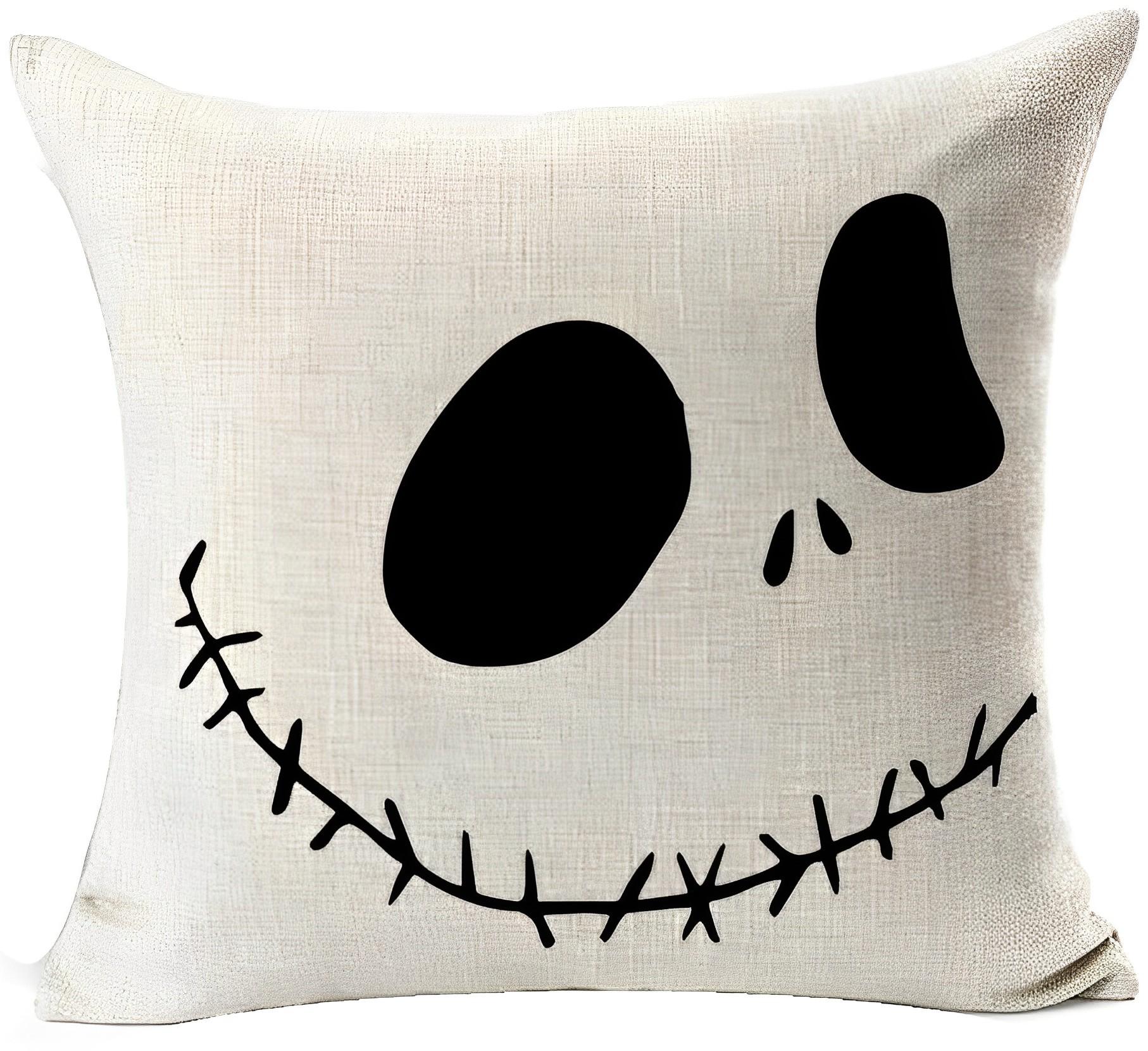 

Декоративные подушки для дома, Наволочка с узором линий Хэллоуинский ужас кошмар 45*45cm