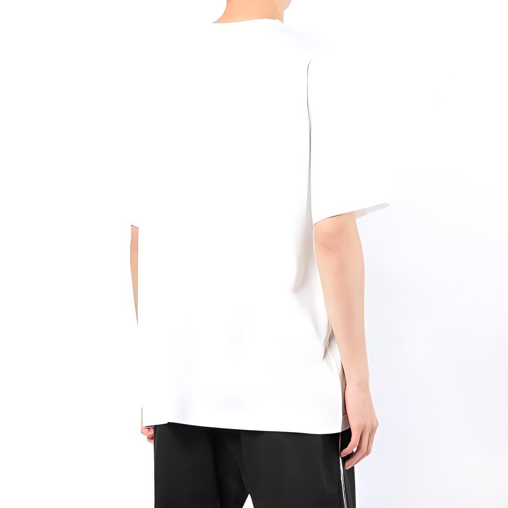 Y-3 SS22 Logo Print Crew Neck T-Shirt Men Tops White HG8796