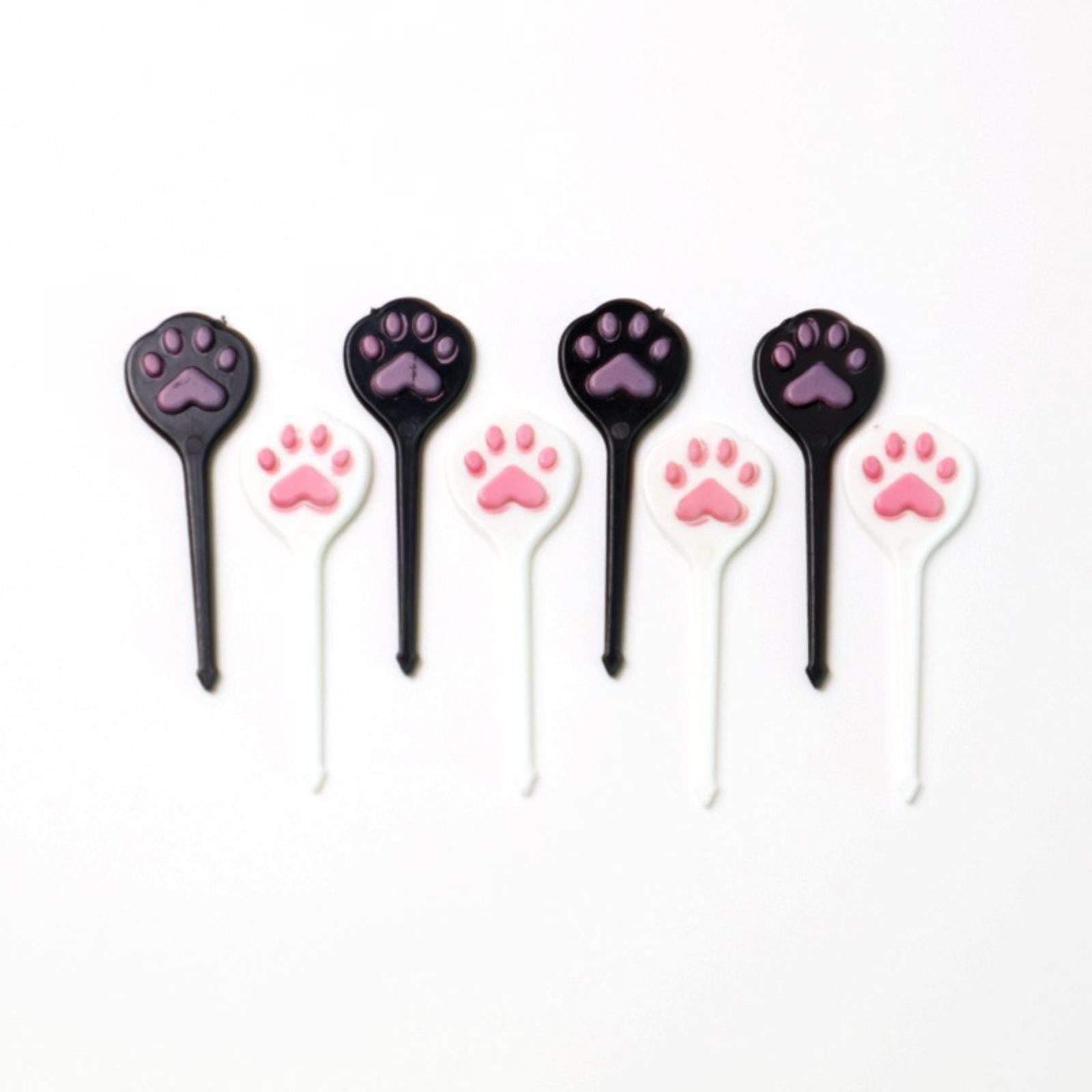 Хэллоуин и Рождество Мультяшные фруктовые вилки Очаровательные пики для ланчбокса Детские фруктовые вилки Креативные пластиковые вилки для торта One Size