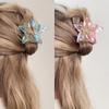 1pc Crystal Candy-colored Hair Clip Dazzling Hollowed-out Five-pointed Star Hair Clip Stylish and Elegant Hair Claw