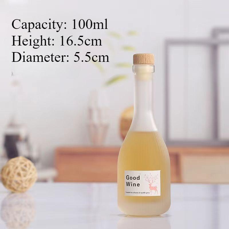 Mini Liquor Bottles 100/250ml Glass Spirit Bottles Alcohol Shot Bottles Juice Bottle Glass Empty Bottle Bottle With Sealing Cork