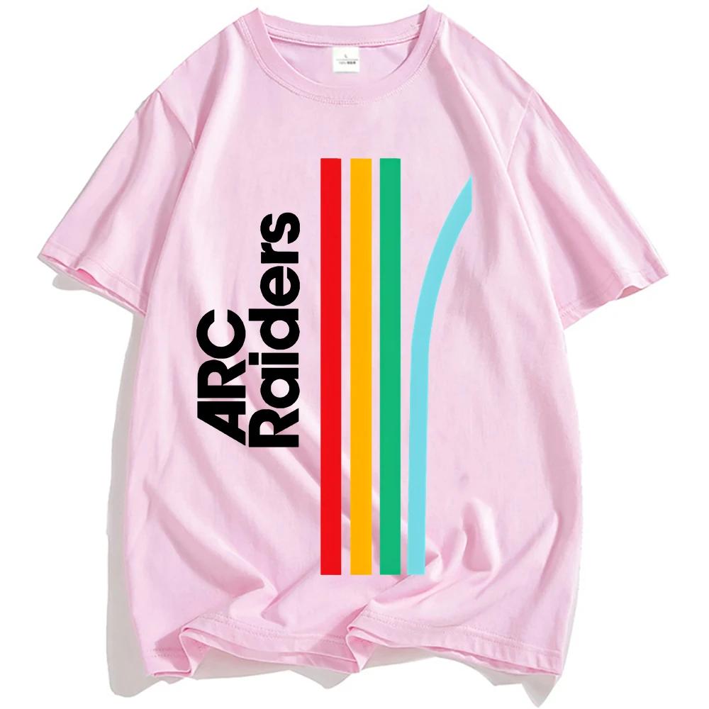 Hot Game ARC Raiders Rainbow Graphic Tshirts Cotton Fashion Loose Men Women Tshirt Unisex Streetwear Oneck Casual Male Tees