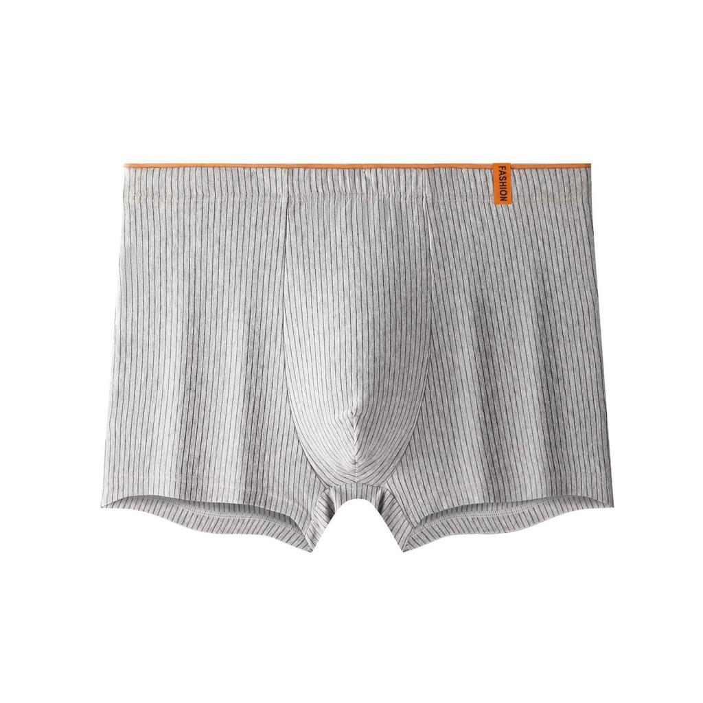 Men's Japanese Style Cotton Boxer Briefs – Antibacterial, Breathable, Skin-friendly, Trendy, Comfortable.