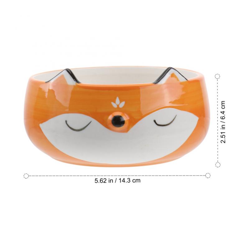 1pc Salad Bowl Soup Bowls Child Ceramics Fruit Tray Cartoon