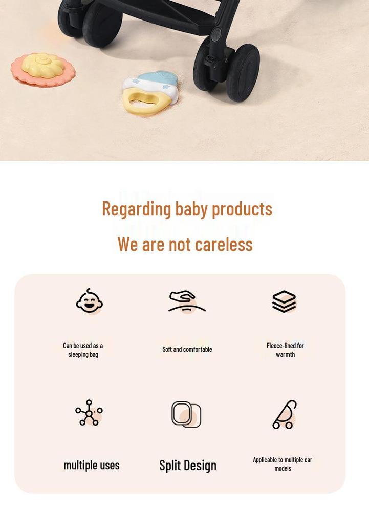 Calor do inverno: Saco de Dormir e Capa de Pés à Prova de Vento para Carrinho de Bebê