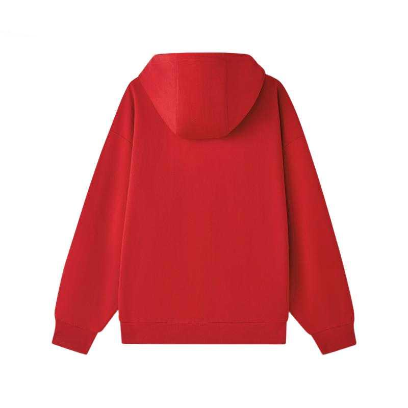 Skechers Soft Skin-Friendly Comfortable Hooded Casual Sweatshirt Unisex Sweatshirt Pale-Red L126U020-03LC