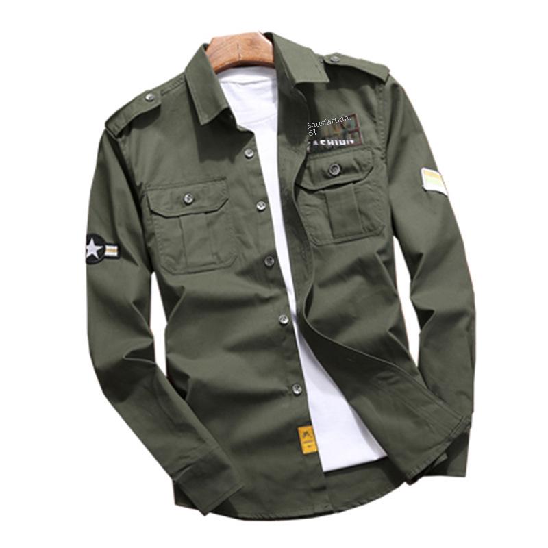 Férfi hétköznapi pamut ingdzseki, hosszú ujjú, slim fit, sokoldalú kültéri munkaruha, nagy méret, divatos tinédzsereknek és felnőtteknek