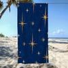 Elegant Gorgeous Star Beach Towel | Ultra-Absorbent, Quick-Dry, Polyester Blend, Ideal for Beach, Pool, Bathroom, Yoga, Fitness