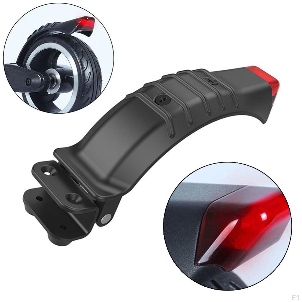 Halterung 5/5,5/6,5 Zoll für Elektroroller mit LED-Kotflügelzubehör, hinterer Bremsfuß