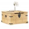 VidaXL Storage Box Corona 78x78x45 Cm Solid Pine Wood, Blanket Box, Storage Chest, Box of 4002771