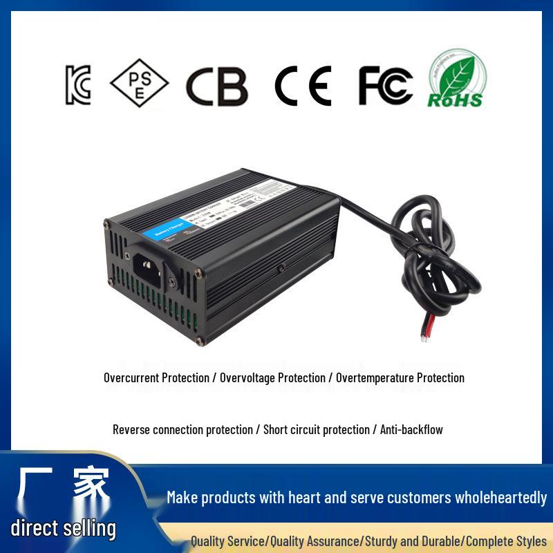 24V/29.2V 10A Lithium Battery Charger for Bumper Cars & Electric Wheelchairs with Overvoltage and Overcurrent Protection.