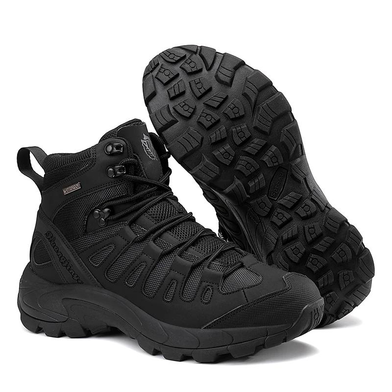 

High-top Boots Men Hiking Shoes Men Anti-slip Outdoor Sports Shoes Men Comfortable Soft Breathable Casual Sneakers Shoes Men 44