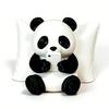 Creative Panda Sculpture Ornament 3D Printed Animal Model Lazy Panda Figurine  Home Desk