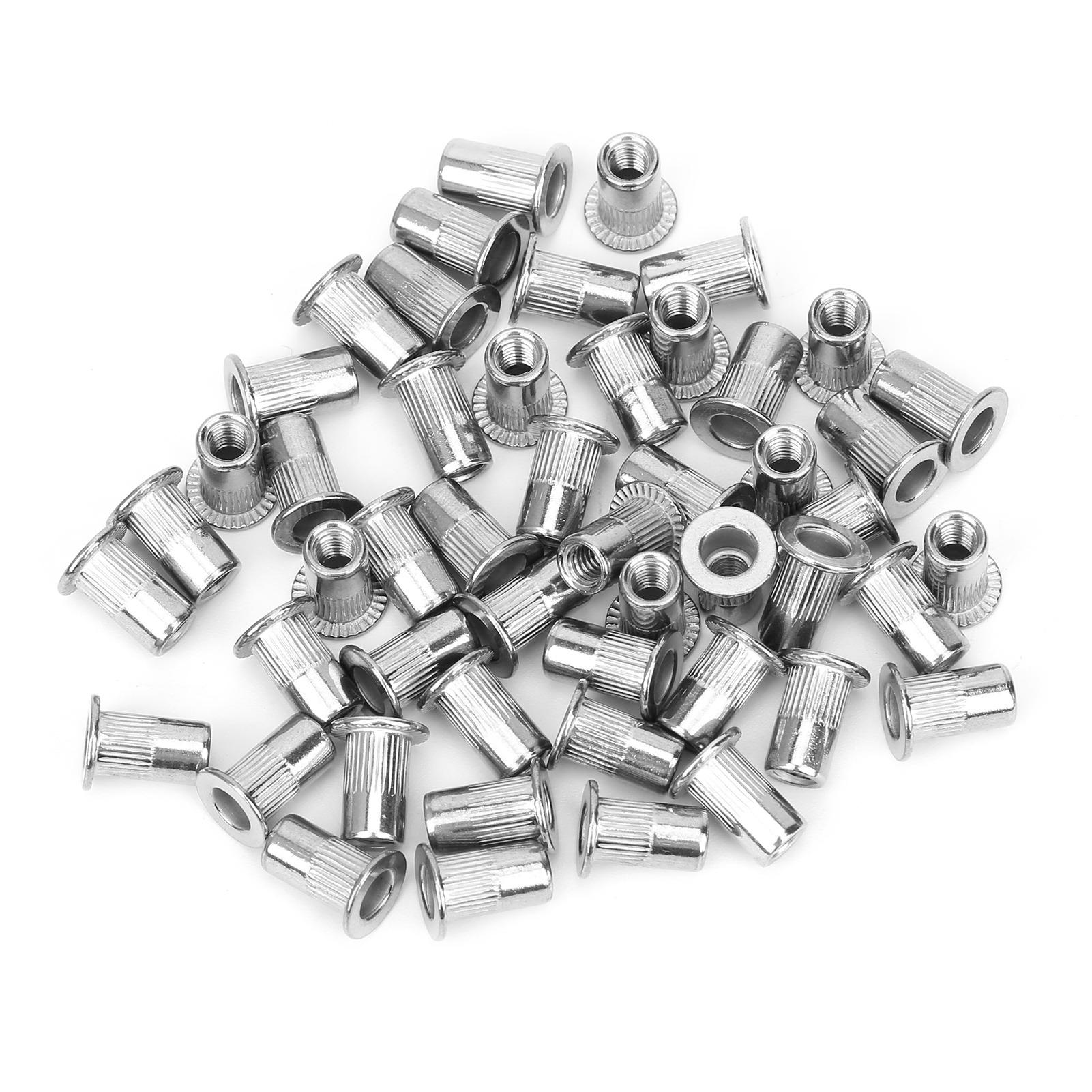 

50 шт. Заклепочная гайка из нержавеющей стали с насечкой M4 Крепеж Метизы Промышленные принадлежности