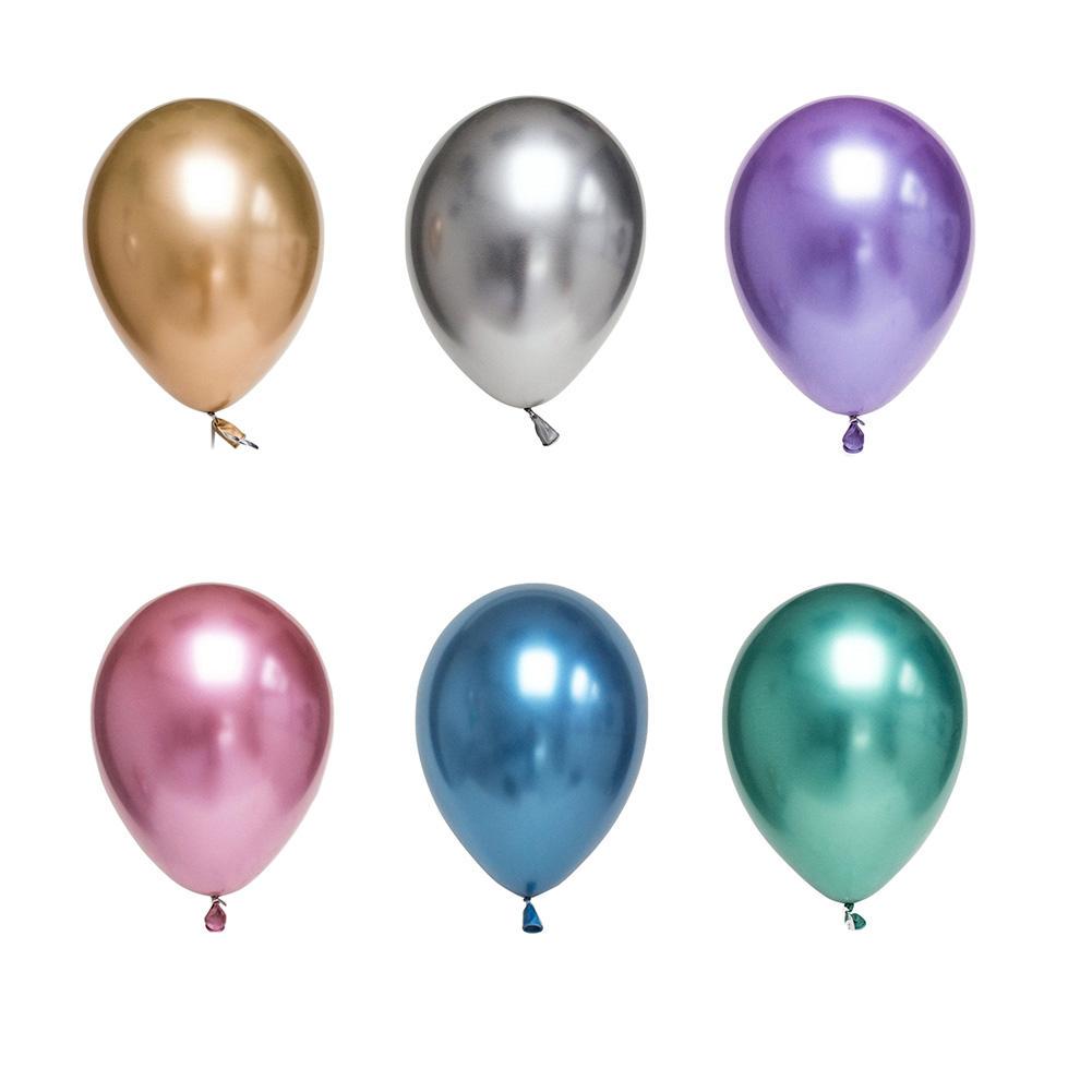 10Pcs 12/" Metallic Chrome Latex Balloons Shiny Bouquet Party Wedding Ballons 72