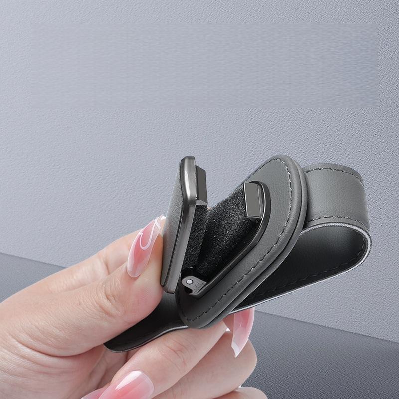 1Pcs Car Sun Visor Glass Storage Car Interior Supplies Auto Glasses Holder Car Ticket Sunglasses Holder