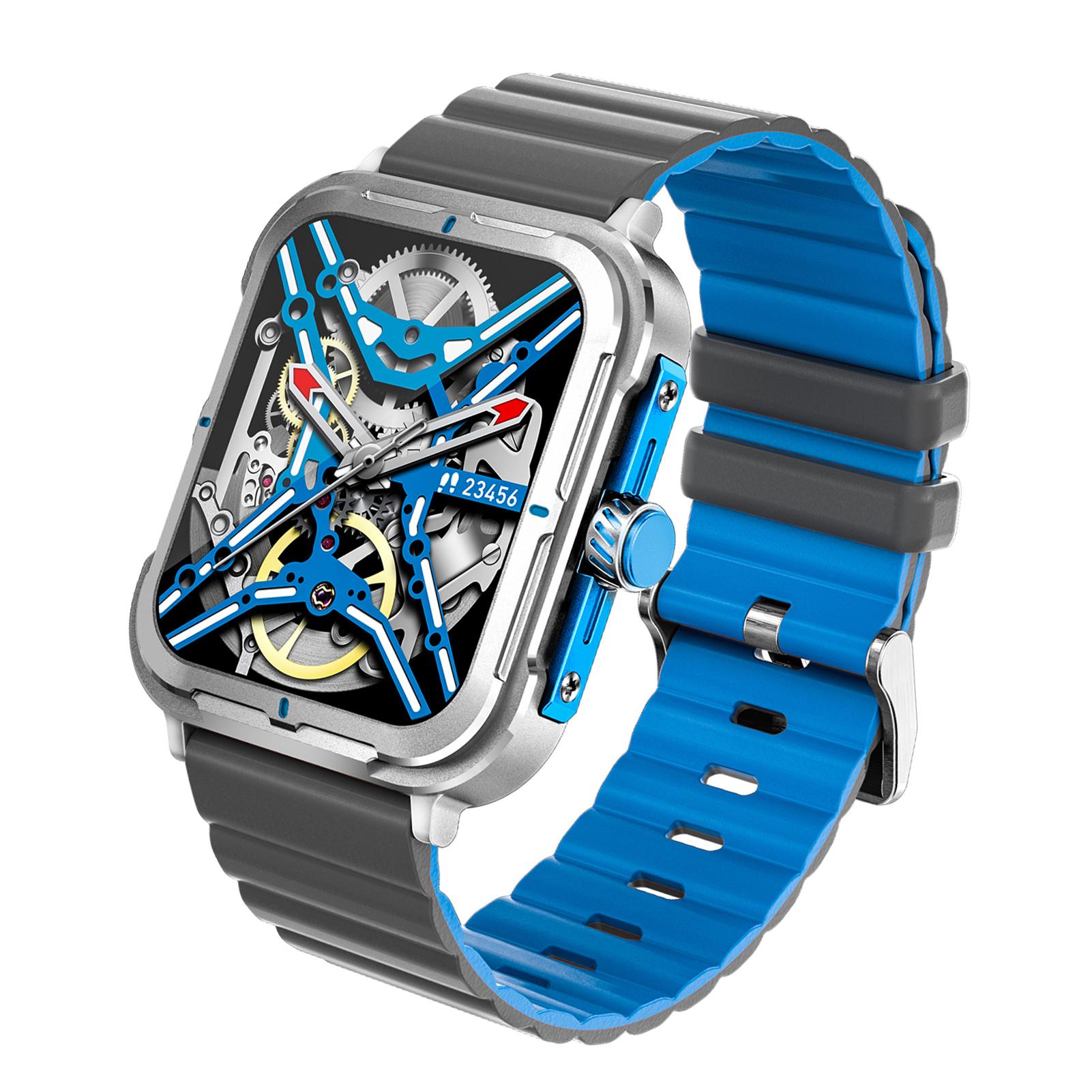 

D09 Smart Bracelet Sports Watch 1.83 Inch IPS FullTouch Screen Fitness Tracker IP67 Waterproof Blood Oxygen Sleep синий