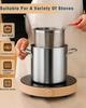 Stainless Steel Deep Fryer Pot With Basket & Lid, Oil Strainer Pot For Frying Fish, Shrimp, Chicken & Fries - Japanese