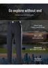 Unisex Fleece-Lined Soft Shell Pants: Warm, Waterproof, Elastic, Straight-Leg for Autumn/Winter Outdoor Hiking & Mountaineering.