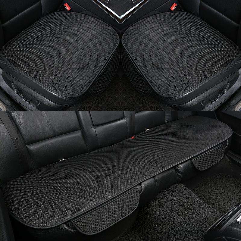 Ice Silk Car Seat Cushion Set - Universal, Non-Slip, Breathable, Backless, All-Season Cooling Pad.