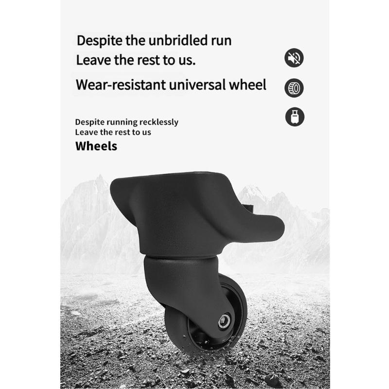 Luggage Replacement Wheels 4Pcs Suitcase Replacement Wheels Wear Resistant Luggage Wheels for Most Suitcase Repair