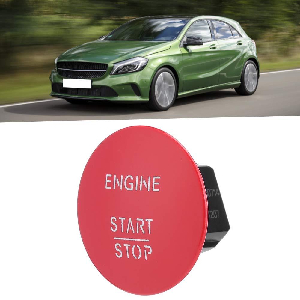 Gorgeri Motor Schlüsselloser Start Stopp Druckknopf Roter Schalter Passt 2215450714 Mercedes-Benz W176 C117 X218