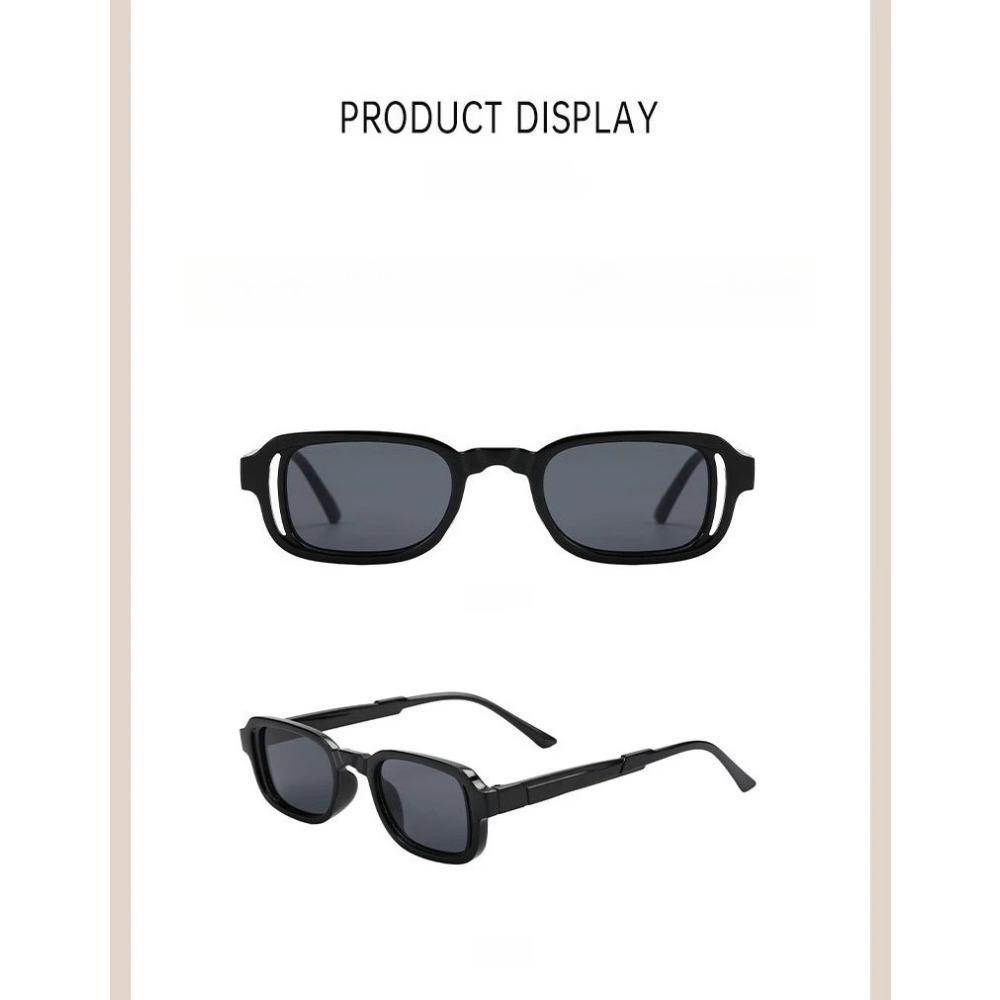 Classic Fashionable Square-Frame Sunglasses Unisex Trendy Street Style Shades Outdoor Sports Cycling UV-Protective Eyeglasses