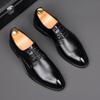 Fashion New Fashion Men's Dress Leather Shoes Male Luxury Designer Black Glossy Loafers Wdding Prom Homecoming Footwear Zapatos Hombre