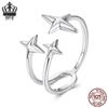 Aifule Sterling Silver Adjustable Starlight Ring for Women