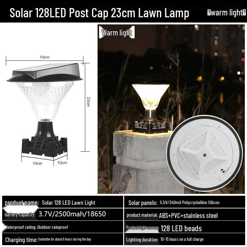 LED Solar Lawn Light - Super Bright Waterproof Outdoor Street & Courtyard Light