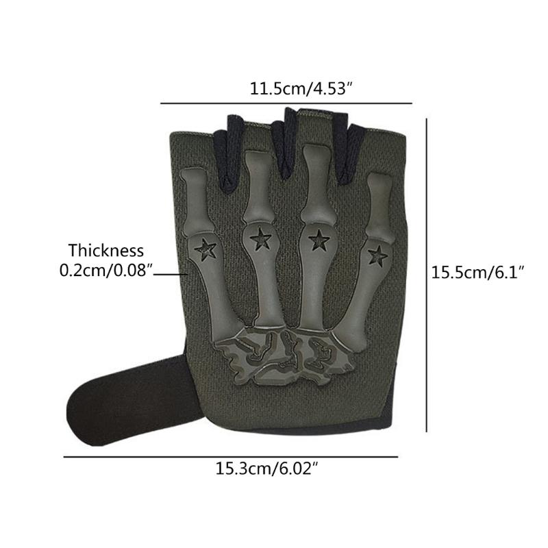 Non-Slip Shock-Absorbent Palm Grip Wicking Lightweight Nylon Compression Gloves